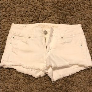 White American Eagle Jean Shorts